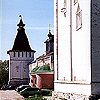 Borovsk district. Borovsk. Pafnouty-Borovsk Monastery. Taynitskaya Tower and Gate. XVII and XIX