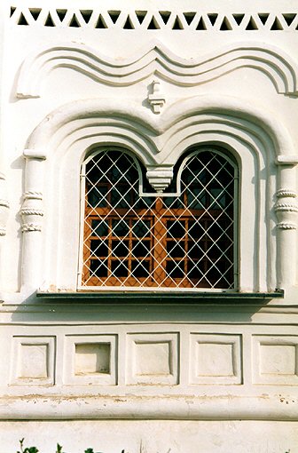 Novgorod district. Veliky Novgorod. Khutynsky Monastery. Transfiguration Church. Fragment. XIV