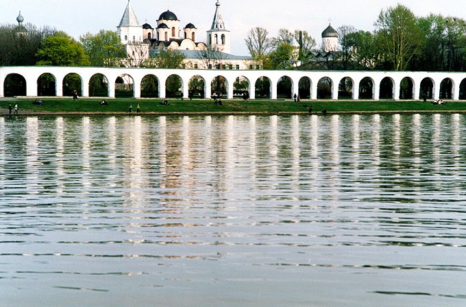 Novgorod district. Veliky Novgorod. Merchant site.