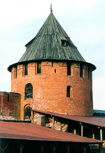 Novgorod district. Veliky Novgorod. Kremlin. Phedorovskaya Tower. XV