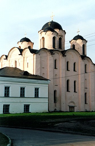 Novgorod district. Veliky Novgorod. Cathedral of Nicolas on Yaroslav's Site. XII