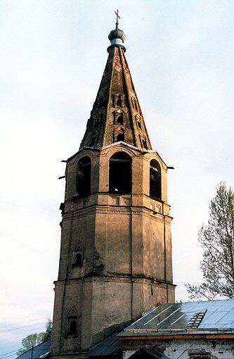 Novgorod district. Veliky Novgorod. Belfry of Cathedral of The Sign Icon of the Virgin. XVII