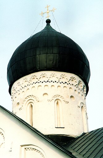Novgorod district. Veliky Novgorod. Salvation Church on Ilin. Fragment. XIV
