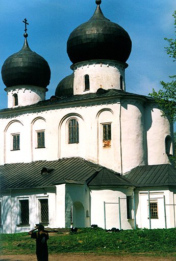 Novgorod district. Veliky Novgorod. Antoniev Monastery. Church of Nativity of the Virgin. XII