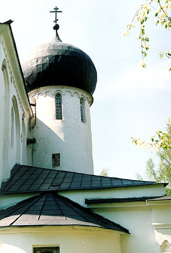 Novgorod district. Veliky Novgorod. Antoniev Monastery. Church of Nativity of the Virgin. Fragment. XII
