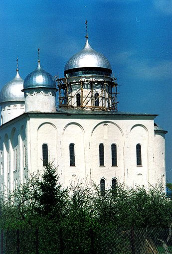 Novgorod district. Yurevo. Yurev Monastery. Cathedral of George, Victor the Great Martyr. XII