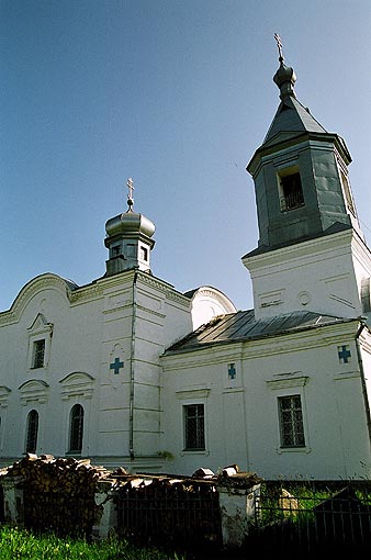 Novgorod district. Veliky Novgorod. Assumption Church in Kolmovo. Fragment. XIV