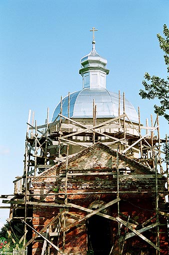 Novgorod district. Khotyazh. Klopsky Monastery. Trinity Church. XVI