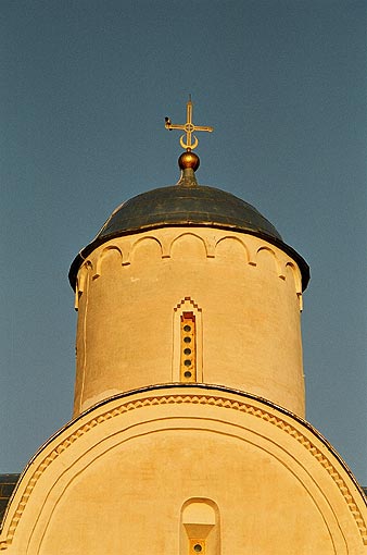 Novgorod district. Volotovo. Assumption Church on Volotovo Pole. Fragment. XIV
