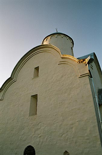 Novgorod district. Volotovo. Assumption Church on Volotovo Pole. XIV