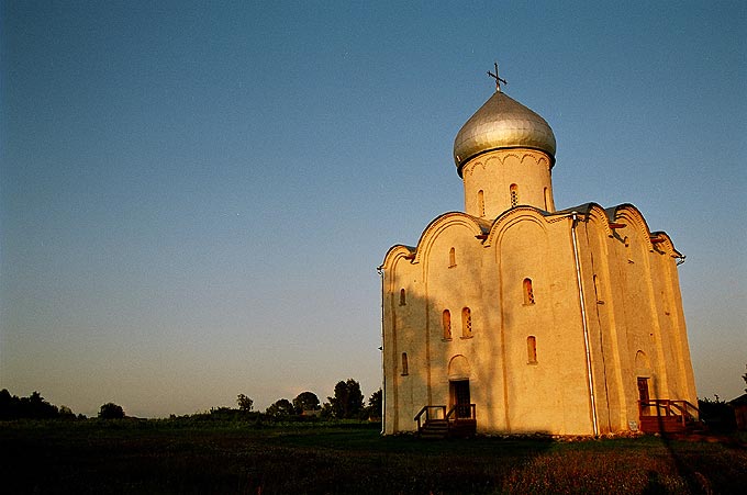 Novgorod district. Spas Nereditsy. Transfiguration Church on Nereditsa. XII