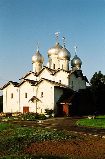 Novgorod district. Veliky Novgorod. Church of Boris and Gleb. XVI