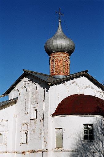 Novgorod district. Veliky Novgorod. Derevyanitsky Monastery. Assumption Church. XVIII