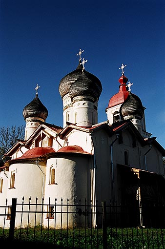 Novgorod district. Veliky Novgorod. Church of Feodor Stratilat, the Great Martyr, on Schirkova street. XIII