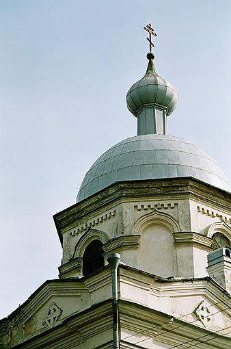 Novgorod district. Veliky Novgorod. Monastery of Holy Spirit. Church of Holy Spirit. Fragment. XIX