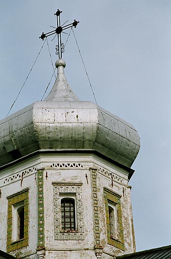Novgorod district. Veliky Novgorod. Trinity Church at Redyatina street. Fragment. XIV 
