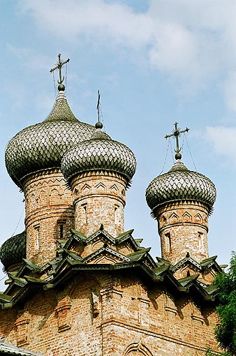 Novgorod district. Veliky Novgorod. Monastery of Holy Spirit. Trinity Church. Fragment. XVI