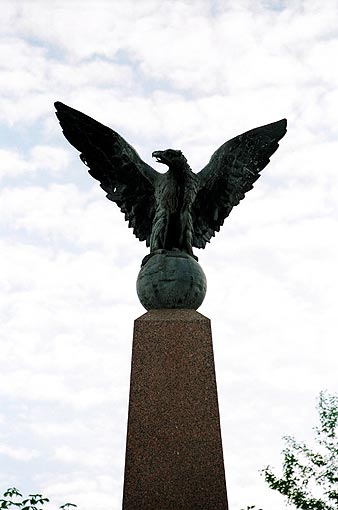 Starorussky district. Staraya Russa. Monument to killed solders during Russia-Japan War. Fragment. XX