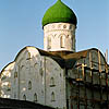 Novgorod district. Veliky Novgorod. Church of Feodor Stratilat, the Great Martyr, on Ruchey. XIV