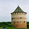 Novgorod district. Veliky Novgorod. Ostrog. Belaya (White) Tower. XIV