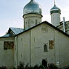 Novgorod district. Veliky Novgorod. Zverin Monastery. Intercession Church. XIV