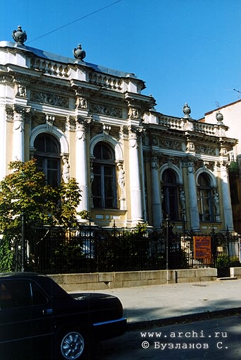 Rostov district. Rostov-na-Donu. Mansion of Dombrovsky (Museum of Arts). XIX N.Doroshenko