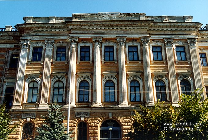 Novocherkask district. Novocherkask. Building of former Mariinskaya girl's school. XIX A.Yaschenko