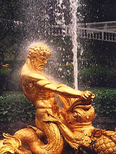 Petergoph. Fountain Samson. XVIII T.Usov