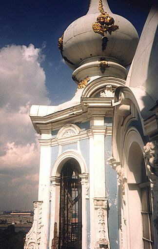 St.-Petersburg. Cathedral of Smolensk Icon of the Virgin. Smolny monastery. F.-B.Rastrelli XVIII