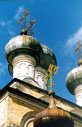 Ostashkovsky district. Nikolo Rozhok. Assumption Church. Fragment. XVIII