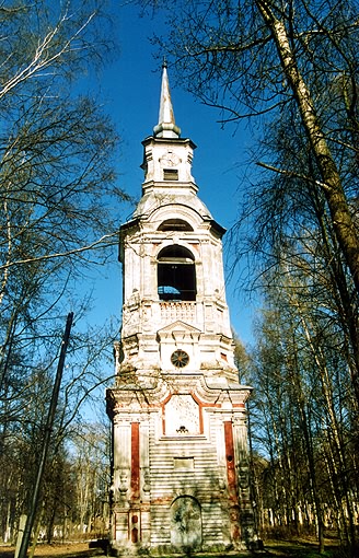 Ostashkovsky district. Ostashkov. Belfry of Transfiguration Church. XVIII