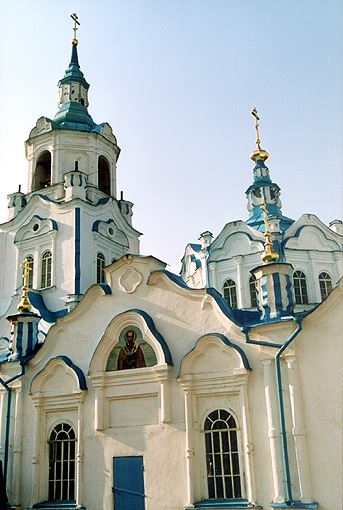 Tyumen district. Tyumen. Cathedral of The Sign Icon of the Virgin. Fragment. XVIII-XIX