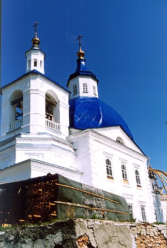 Tobolsk district. Shantalyk. Ivanovsky Mezhdugorsky Monastery. Church of John the Precursor. XIX