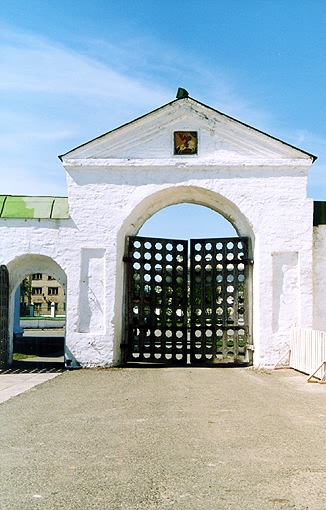 Tobolsk district. Tobolsk. Tobolsk Kremlin. West gate of Yard of Sophia. XIX