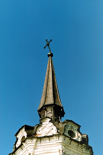 Tobolsk district. Tobolsk. Church of Exaltation of the Cross. Belfry. Fragment. XVIII