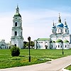Tobolsk district. Tobolsk. Tobolsk Kremlin. Yard of Sophia. XVII-XIX