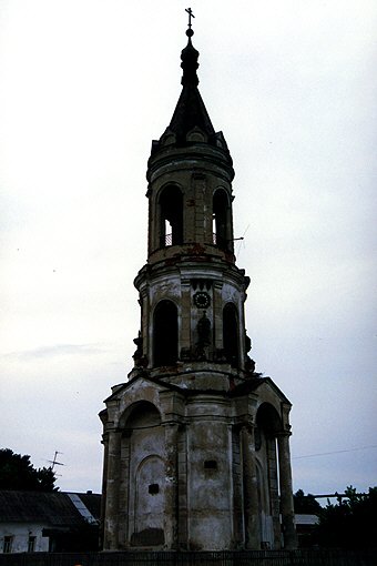 Sobin district. Cherkutino. Belfry of Church of Nativity of the Virgin. XIX
